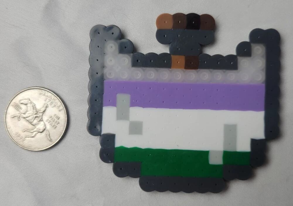 Genderqueer LGBT Potion Perler Pixel Art